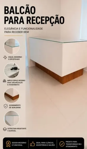 Balcão para recepção