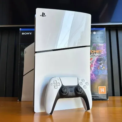 PS5 Slim Digital 1TB SSD Com Garantia Completo Na Caixa
