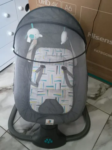 Cadeira de balanço automática bebê
