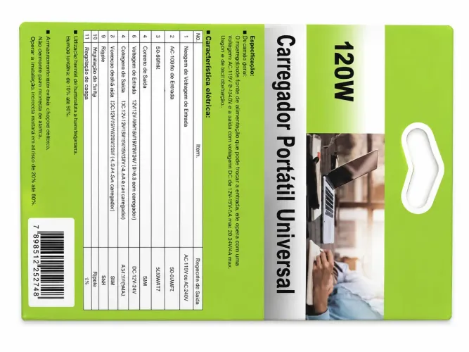 Carregador Universal para Notebook