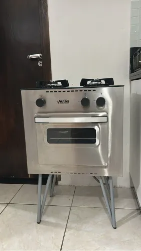 Fogão 2 bocas com forno - seminovo