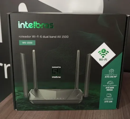 Roteador Wi-fi 6 Dual Band AX 1500 Intelbras