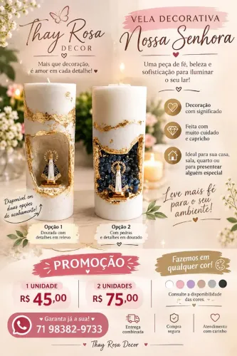 Velas aromáticas personalizada 