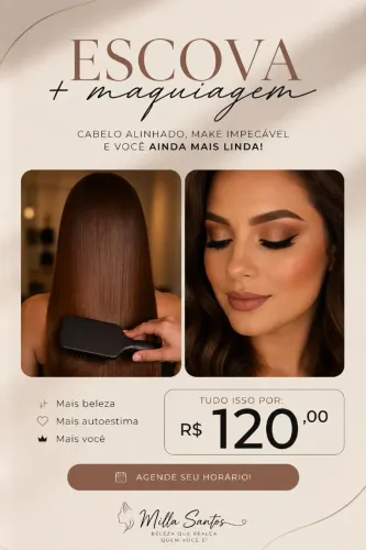 Maquiagem e Escova