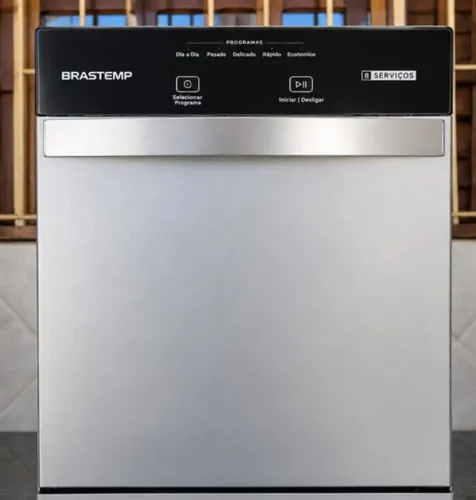 Lava-louças Brastemp 8 Serviços Inox - Apenas 3 meses de uso