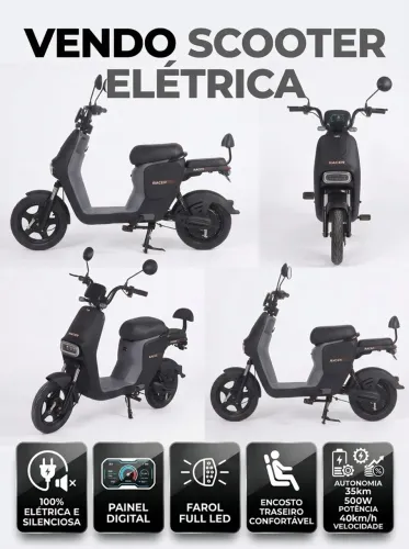 Scooter (moto, bike, bicicleta) elétrica Agille racer 500w