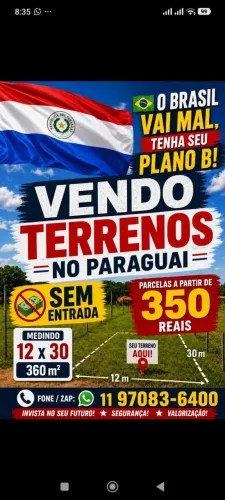 Terreno no Paraguai ótima oportunidade 