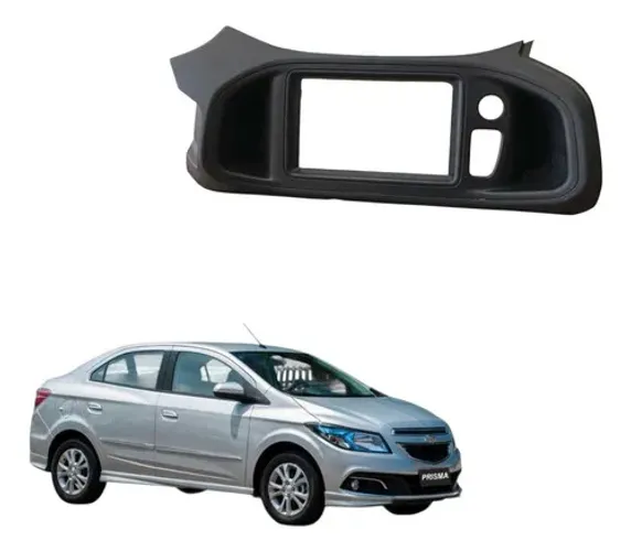 Moldura Painel Central Multimídia Chevrolet Prisma 2014 A 19 Preto