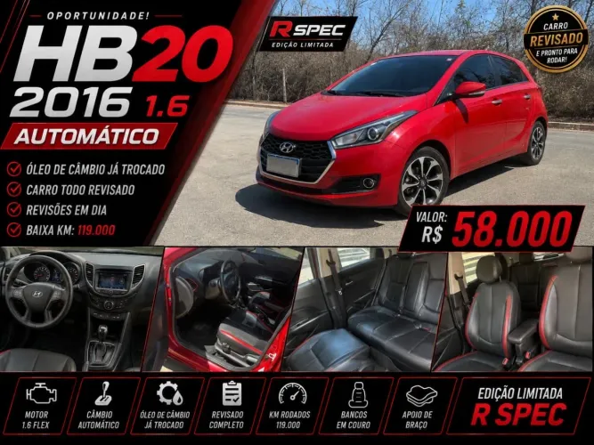 Hyundai HB20 R Spec 1.6 Flex 16V Aut. 2016