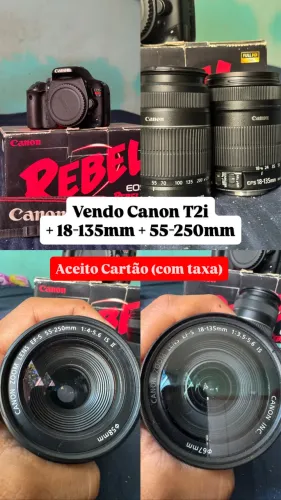 Câmera Canon T2i + lentes