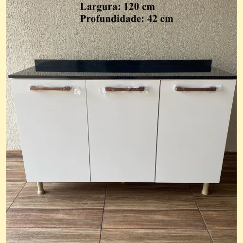 Balcão com tampo reto - entrego 
