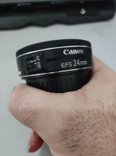lente Canon 24mm F2.8 STM Na Caixa