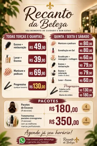 Recanto da Beleza ? venha já garantir seu horário 
