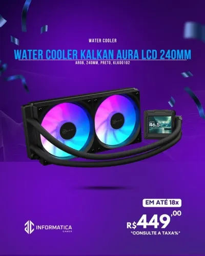 WATER COOLER KALKAN AURA LCD 240MM