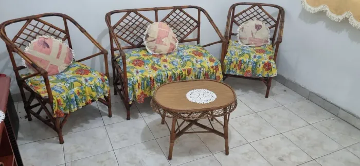 Conjunto de vime 