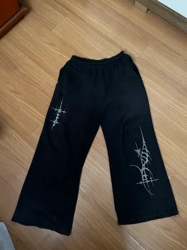 Calça wide leg y2k alternativa
