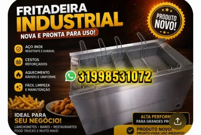 Fritadeira a Gás , Água/ Óleo