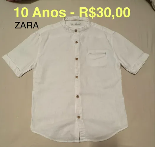 Camisa ZARA Infantil 10 anos