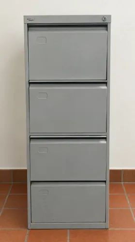 Arquivo de Aço 4 Gavetas para Pasta Suspensa - 1,34 x 47 x 57 cm