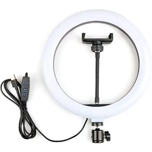 Ring Light Aro 10 Polegadas com Suporte LED Luz Foto Vídeo