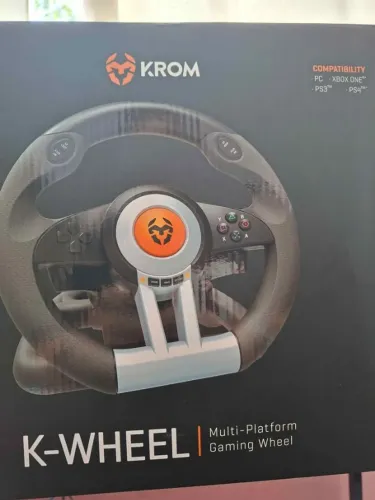 Volante de simulação para Xbox One, PS3 e PS4 - K Wheel da KROM