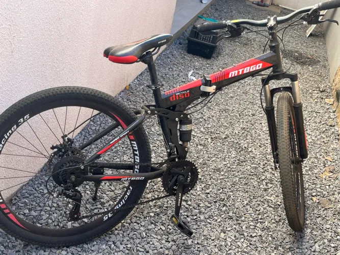 Bicicleta dobrável MTBGO - Aro 26 - prática e compacta