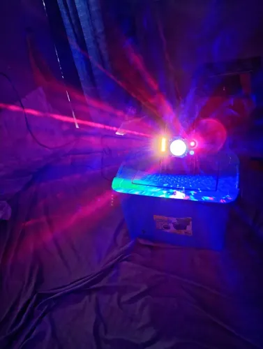 Iluminação DJ 3 em 1 led USB ótimo estado.