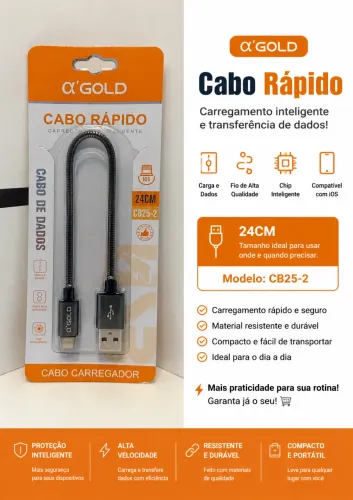Cabo rápido USB