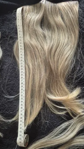 Cabelo humano brasileiro loiro na fita
