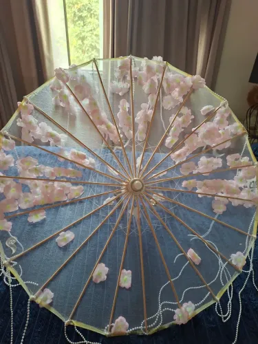 Guarda chuva rosa cosplay