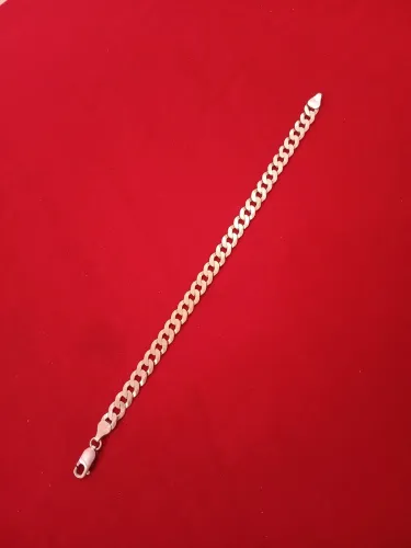 Pulseira de prata legitima 925. 6mm