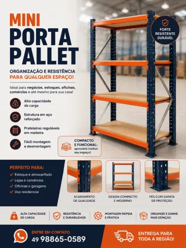 MINI PORTA PALLET - DIRETO DE FÁBRICA! ?