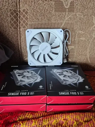 Ventoinha/Cooler para Gabinete PCYES Sangue Frio 3 120mm (NOVA - VALOR UNITÁRIO)