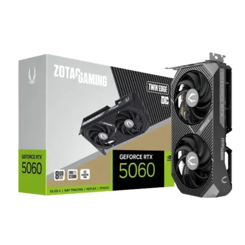 Placa De Video Zotac Geforce RTX 5060 Twin Edge Oc, 8GB GDDR7, 128 Bits 