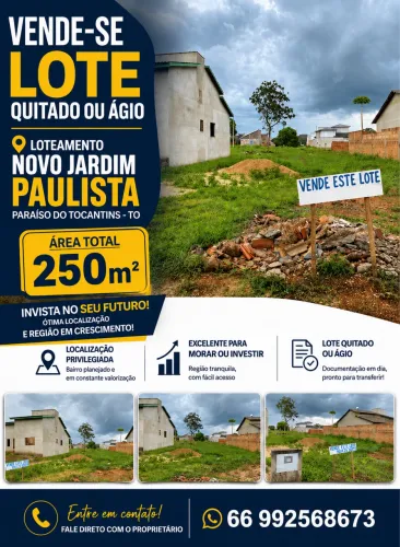Lote em Paraíso , ótima localização 