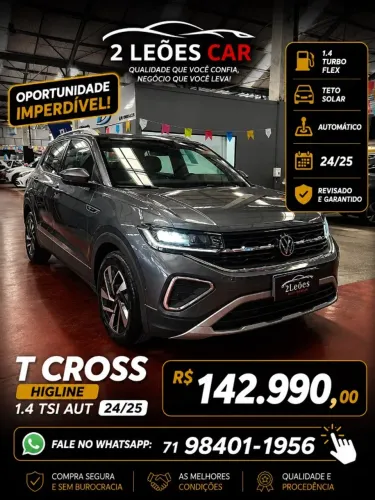 Volkswagen T-Cross Highline 1.4 TSI Flex 16V 5P AUT 2025