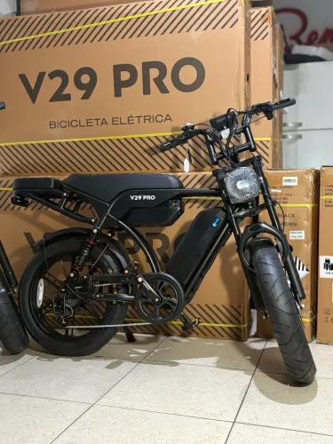 Bike Elétrica V29 PRO 2 Baterias 1000W Até 120km