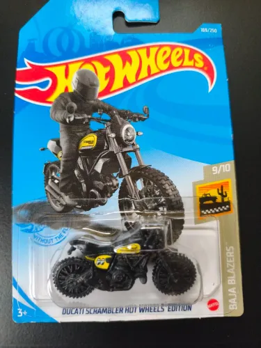 Miniatura Hot Wheels Ducati Scrambler - Baja Blazers 9/10 Lacrada