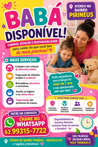 Precisou de uma babá é só chamar