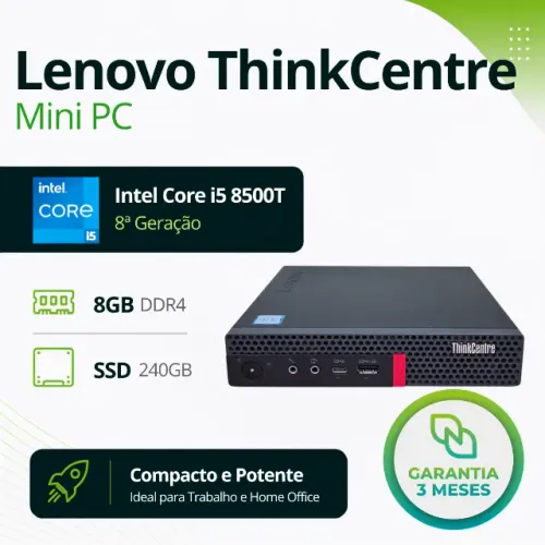 Mini Pc Lenovo Thinkcentre Core I5 8500t 8gb Ssd 240gb W11