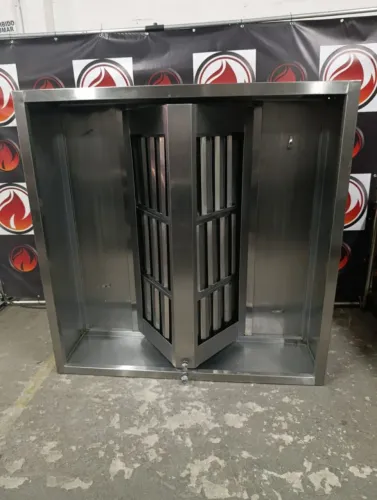Coifa industrial com filtros toda no aço inox no estado de nova