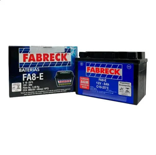 BATERIA FABRECK FA8E CB500/CBR600RR/FY/SHADOW FABR 09004