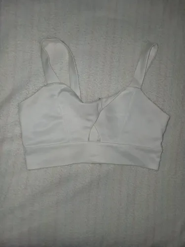 Blusa Cropped Branco Usado Tamanho M