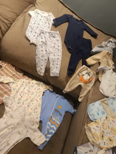 16 peças recém nascido à 3 meses (kit bebê)