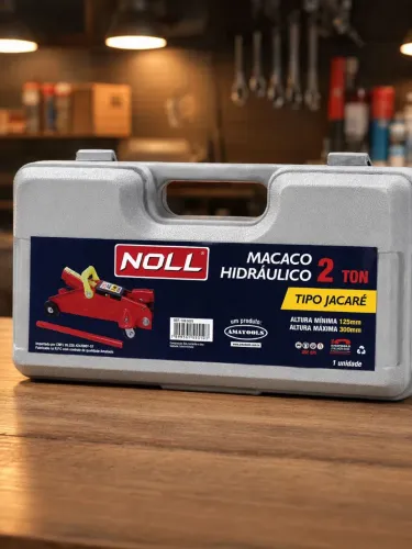 Macaco Hidráulico Jacaré NOLL 2 Toneladas Novo com Maleta