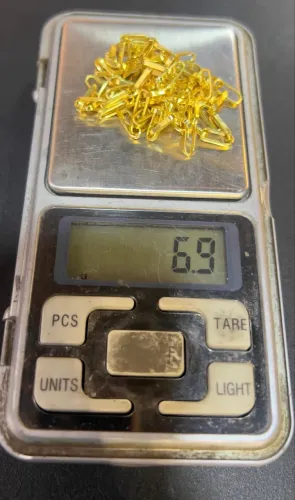 Corrente de ouro 18K 65cm + pingente crucifico -  18k - ACEITO TROCA POR IPHONE