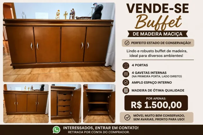 Buffet madeira maciça
