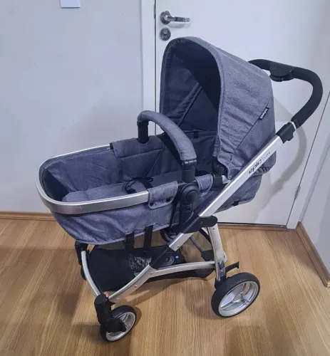 Carrinho de Bebê Travel System Infanti, Epic Lite Duo, 0 a 15kg, Grey Steel<br>