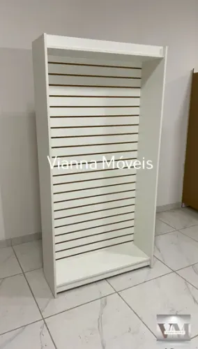 Estante Canaletado MDF Branco