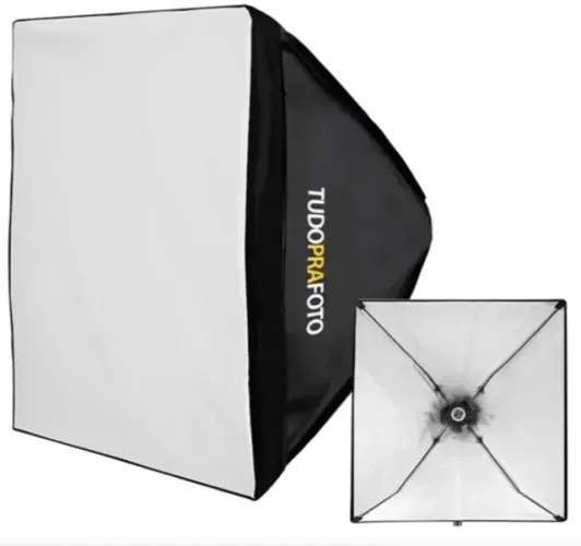 Softbox 60x60 + tripé - Não acompanha a lâmpada-  Fazemos o envio